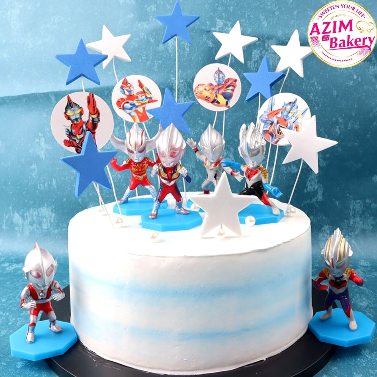 Cake Toys Ultraman 6pcs By Azim Bakery Bch Rawang