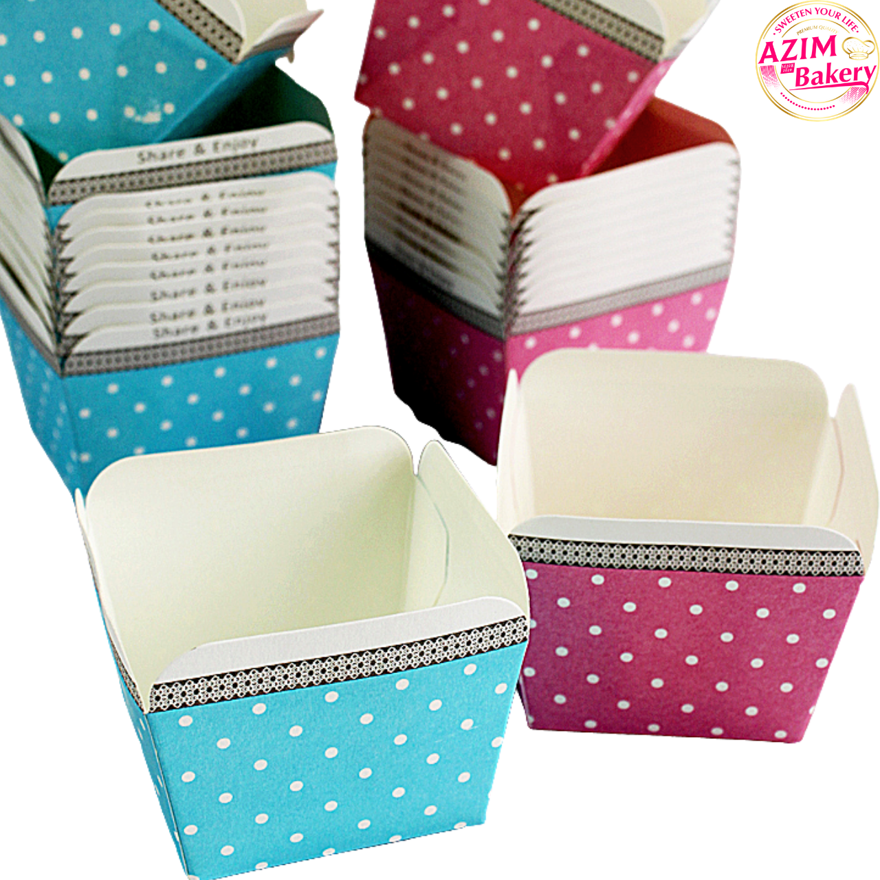 Paper square cups 