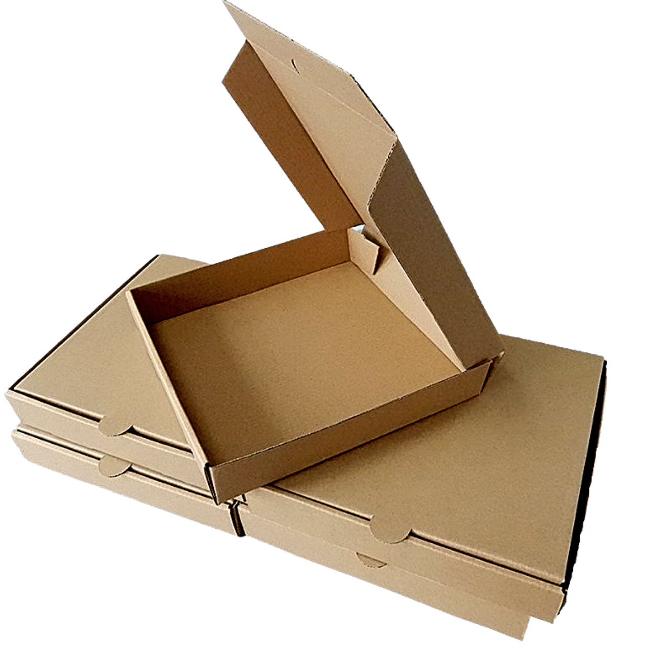 White Brown Paper Pizza Box 10X10X1.5 (Food Grade)