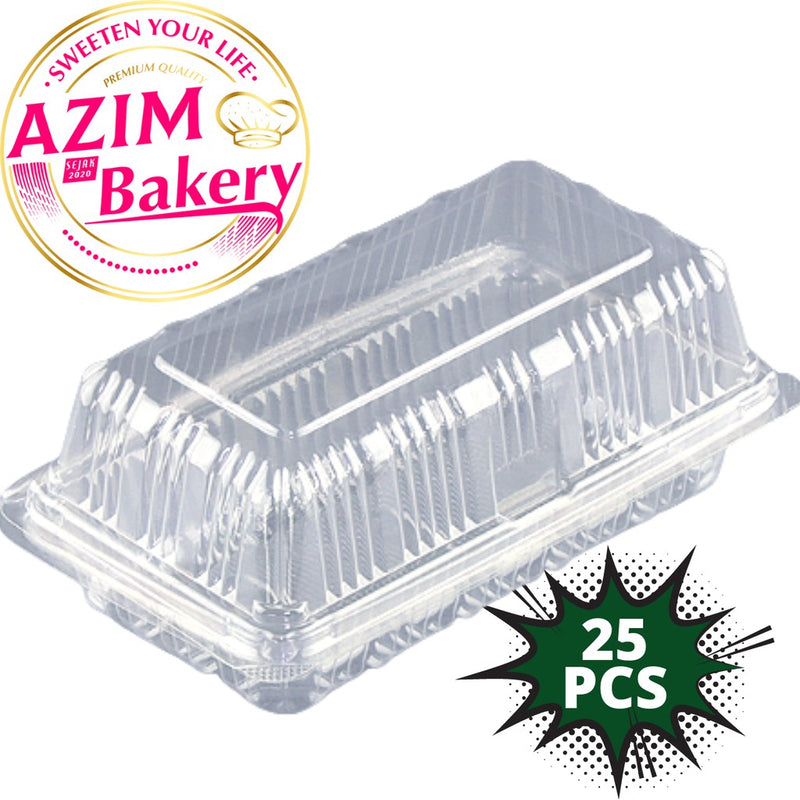 CAKE BOX CS-10L | 25PCS | 50PCS | 100PCS BEKAS KEK | PLASTIC CAKE BOX by AZIM BAKERY