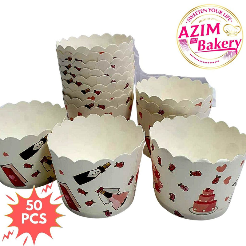 Cupcake Paper Cup (50pcs) Baking Cup | Kek Cawan Kertas | Paper Cup Cake | Cawan Kertas Muffin by Azim Bakery