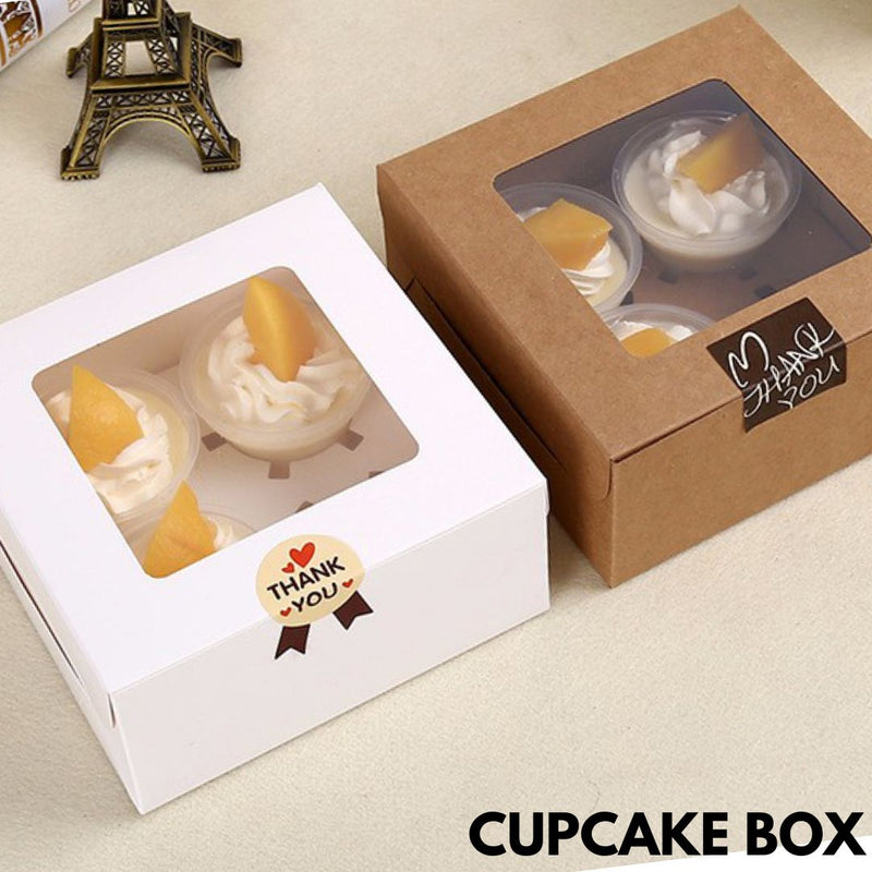 Cupcake Box With Window (1PC)