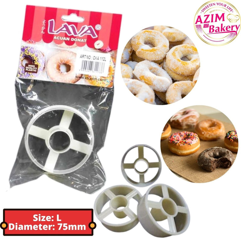 Doughnut Cutter (6cm, 6.8cm ) Pemotong Donat | Donat Cutter | Donat Mould | Acuan Donat Acuan Donat Lava by Azim Bakery