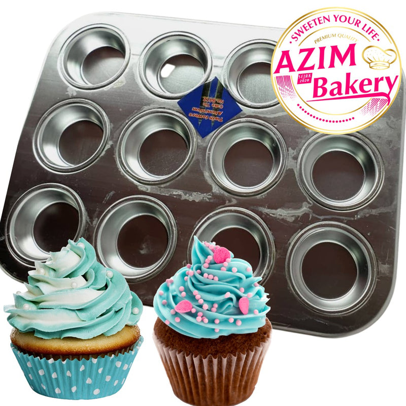 Muffin Tray 12 Holes | 6 Holes | Baking Tray | Muffin Mold | Muffin Pan Muffin Mold Muffin Mould by Azim Bakery