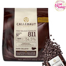 Callebaut Dark Callets 811 (1kg, 400g, 500g, 250g) Callebaut Dark Chocolate Dark Coklat Dark Chocolate (Halal)