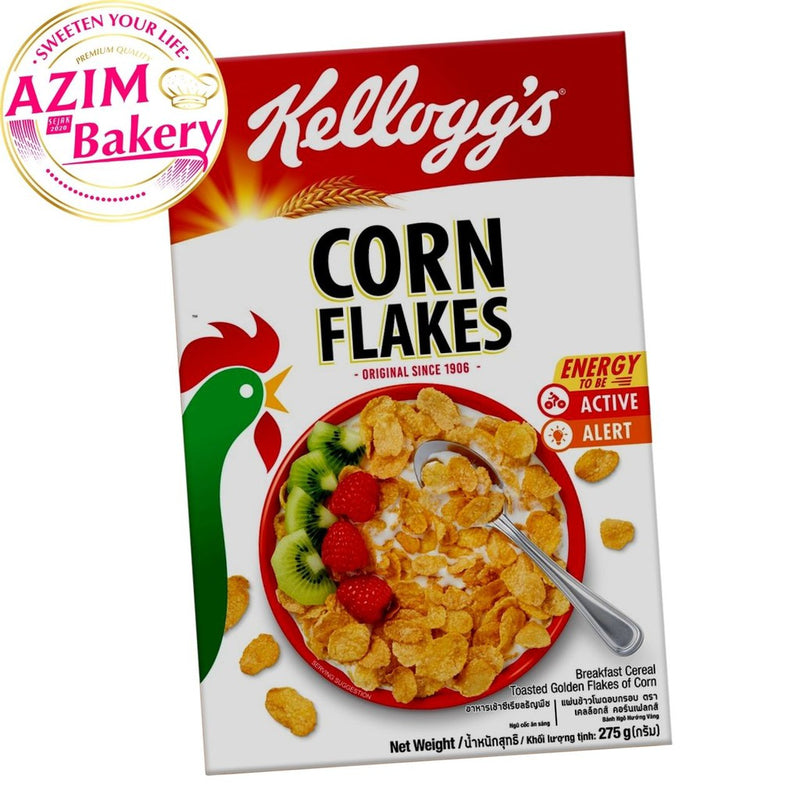 Kellogg'S Corn Flakes Cereal 275G, 500G | Cornflakes (Halal) by Azim Bakery