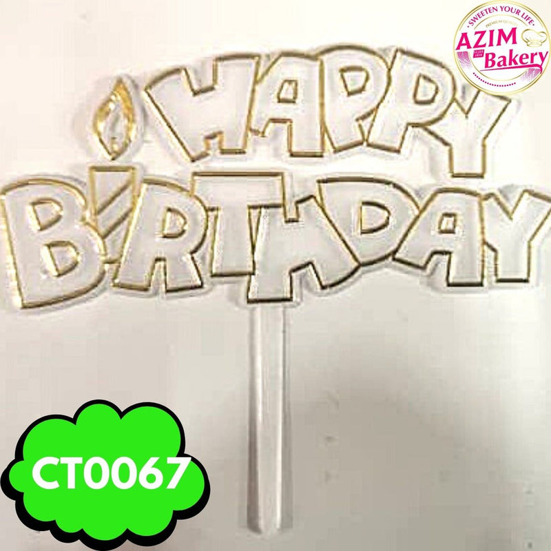 Happy Birthday Cake Topper by Azim Bakery