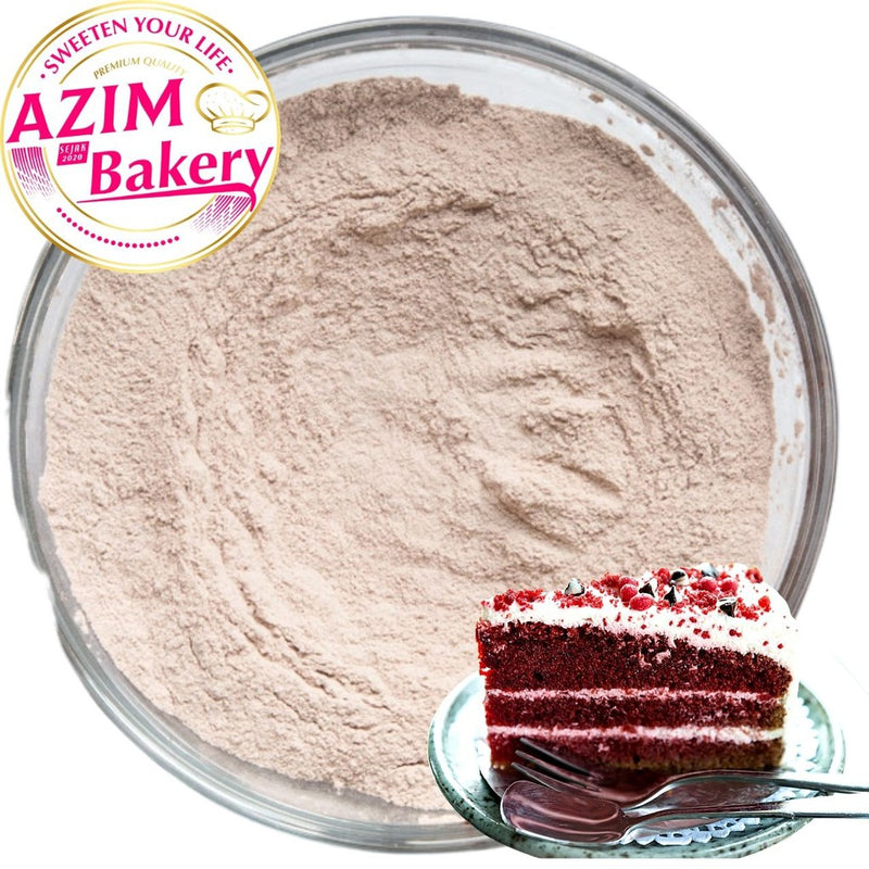 Red Velvet Cake Premix 500g | Tepung Segera Kek Red Velvet | Red Velvet Mix Flour (Halal) by Azim Bakery