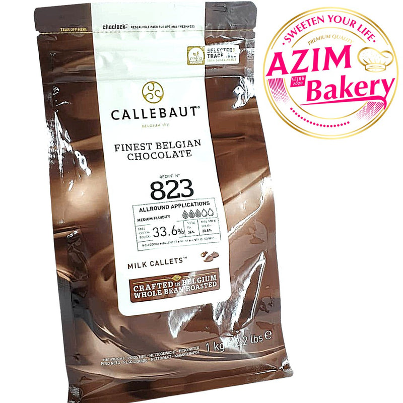 Callebaut Milk Callets 823 1kg | 500g | 250g (Halal) by Azim Bakery