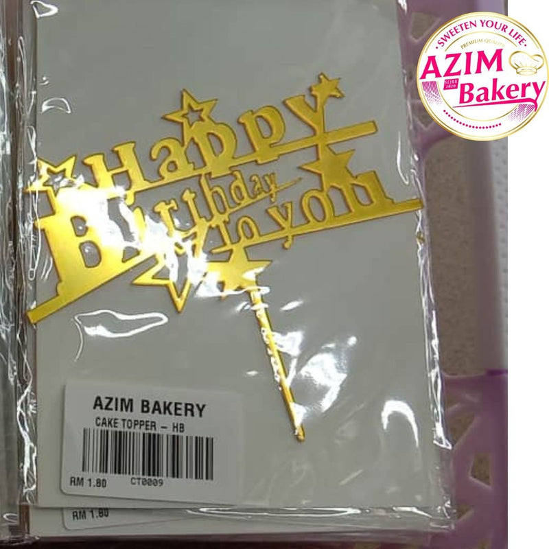 Happy Birthday Cake Topper by Azim Bakery