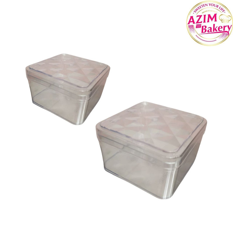 Square Cookies Container 1PC PL668 | PL66Balang Kuih Raya | Balang Biskut | Cookies Container | Square Container