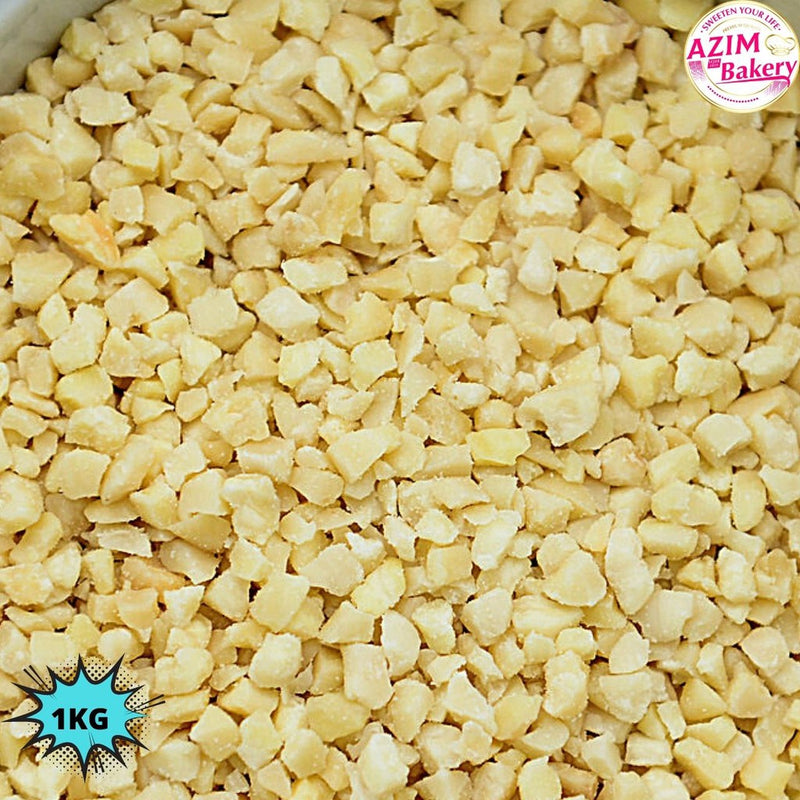 Almond Nib (Usa) 1kg Almond Dice | Kacang Badam | Badam Cincang Hancur (Halal) by Azim Bakery