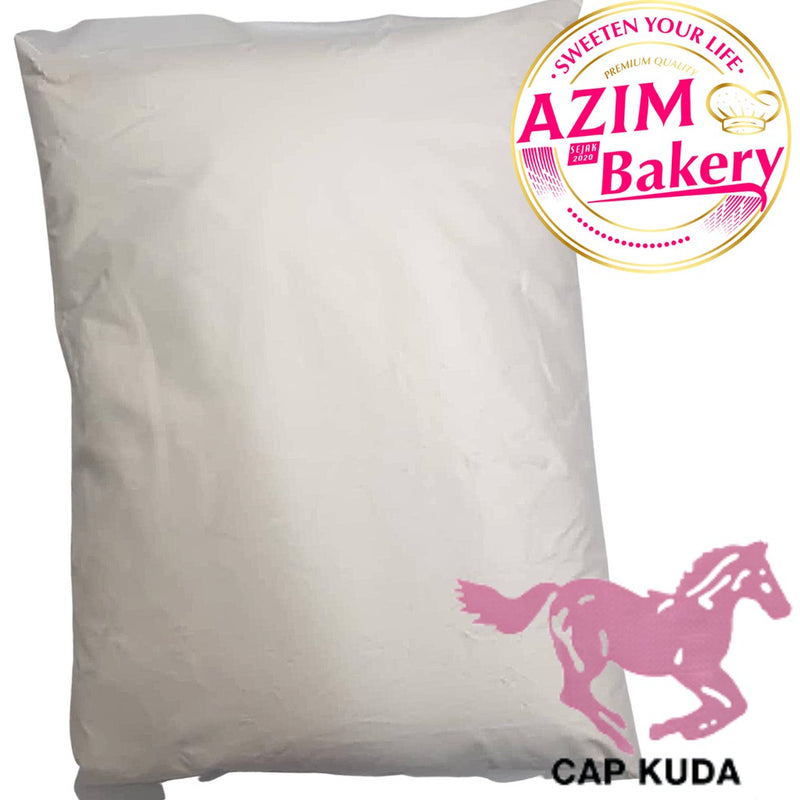 Pau Flour | Tepung Pau | Pink Horse 1kg (Halal) by Azim Bakery