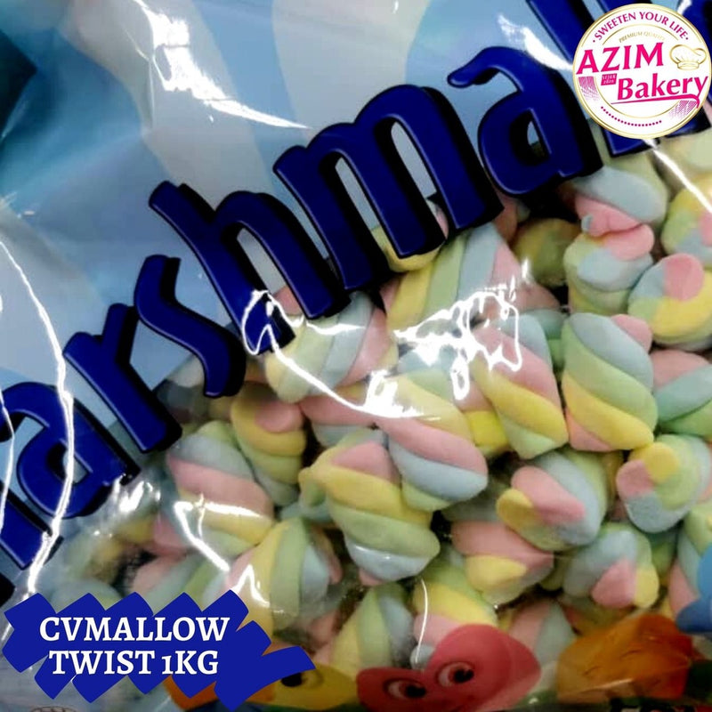 Marshmallow Cv Mallow 250G/1KG White Vanilla Marshmallow Twist Marshmallow Assorted Marshmallow Strawberry Marshmallow