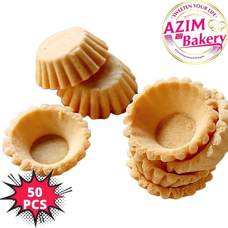 Tart Shell 4cm | Tart Crust | Kulit Tart | 50pcs (Halal) by Azim Bakery