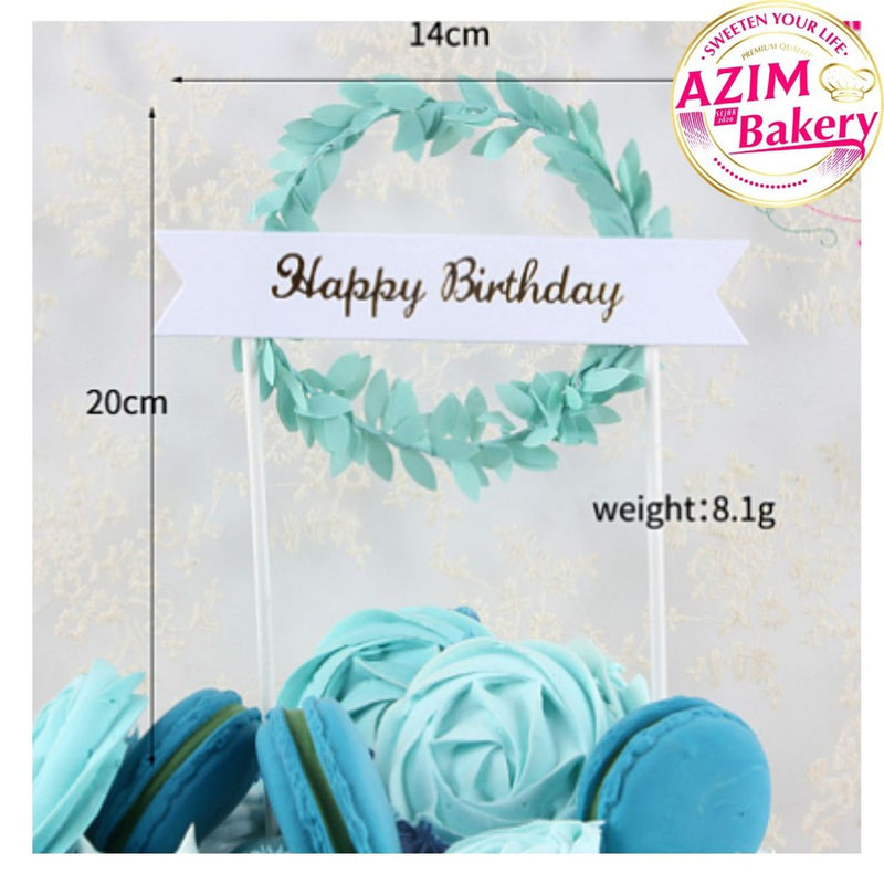 Happy Birthday Cake Topper | Unicorn Cake Topper by Azim Bakery