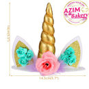 Unicorn Horn Cake Topper | Unicorn Party | Birthday Topper Unicorn Horn | Hiasan Kek | Cake Decoration by Azim Bakery