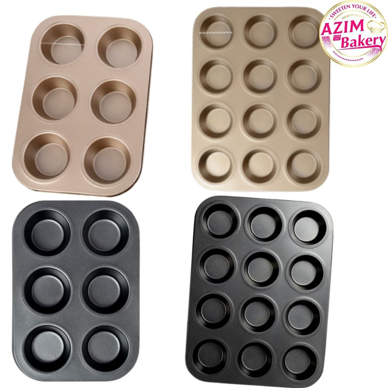 Muffin Tray 12 Holes | 6 Holes | Baking Tray | Muffin Mold | Muffin Pan Muffin Mold Muffin Mould by Azim Bakery