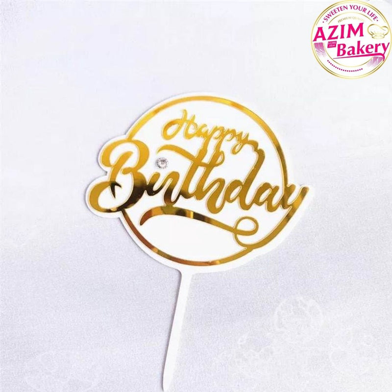 Happy Birthday Cake Topper by Azim Bakery