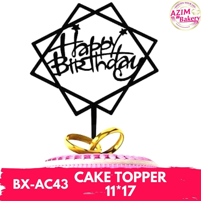 Happy Birthday Cake Topper by Azim Bakery