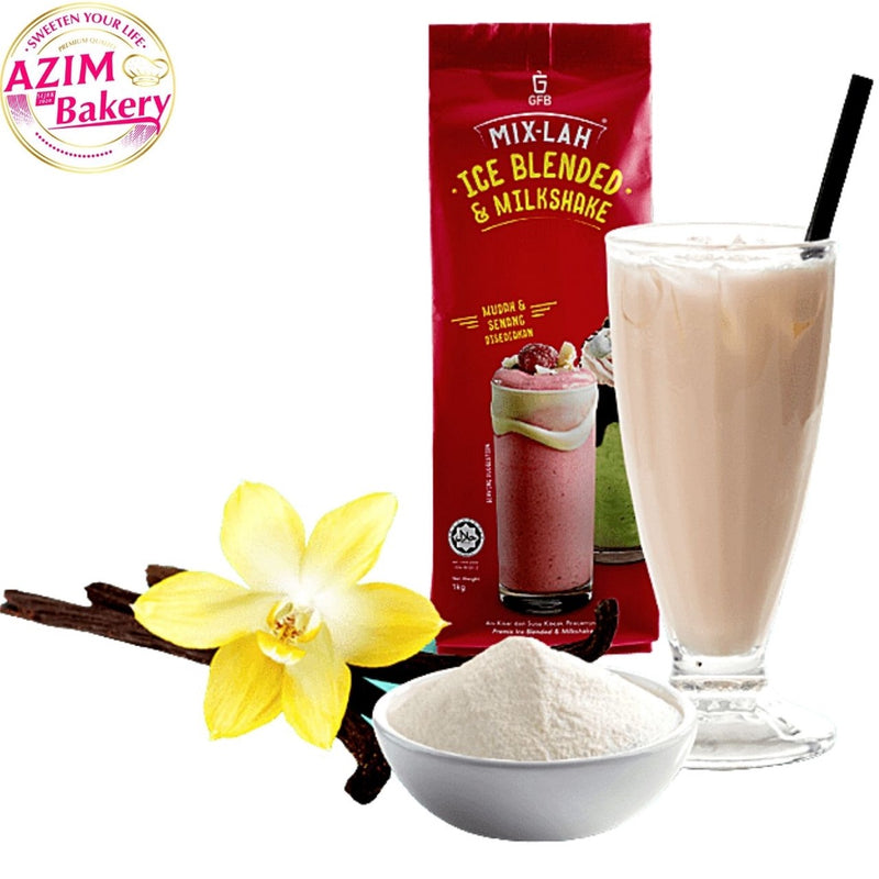 Ice Blended Gfb Mix-Lah Vanilla, Belgian Chocolate, Cappuccino, Latte, Green Tea Latt, Teh Ais, Durian, Mocha, Macchiato