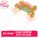 Happy Birthday Cake Topper | Unicorn Cake Topper by Azim Bakery