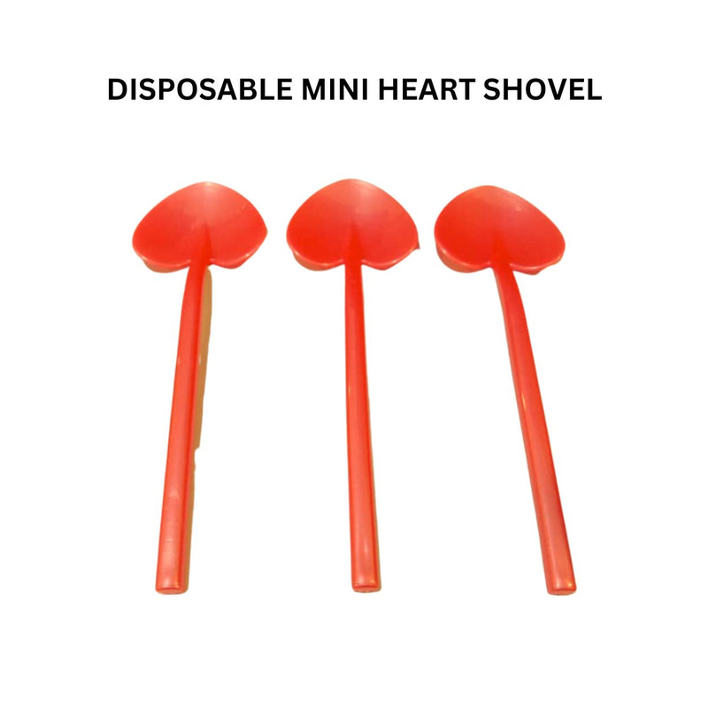 5pc / 10 pcs Disposable Mini Heart shovel Spoon  Cute Mini Sudu Plastik Disposable Jelly ,Dessert ,Cake, Ice Cream | Mini Spoon Shovel