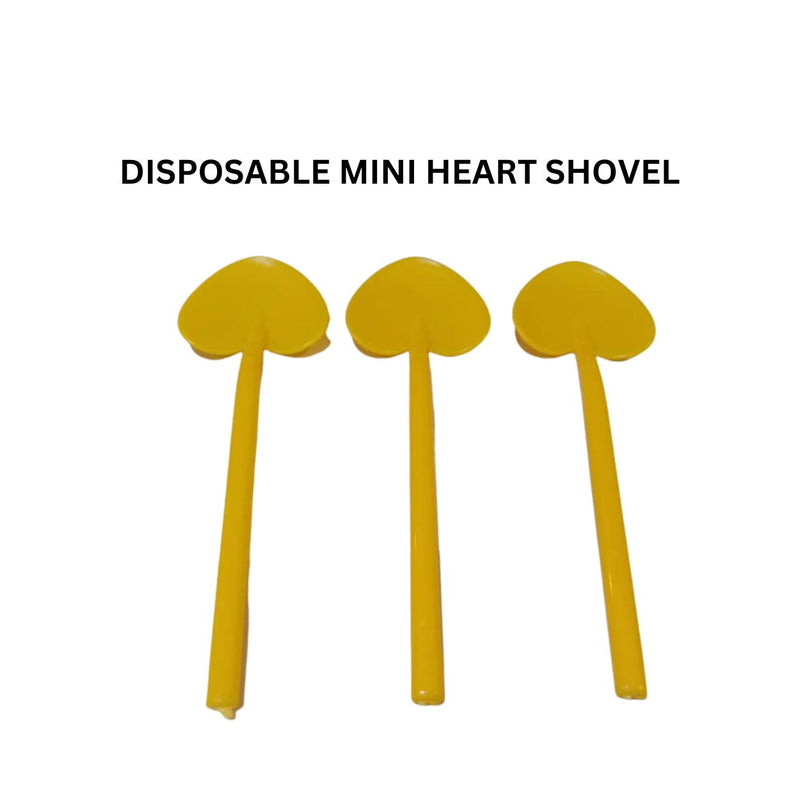 5pc / 10 pcs Disposable Mini Heart shovel Spoon  Cute Mini Sudu Plastik Disposable Jelly ,Dessert ,Cake, Ice Cream | Mini Spoon Shovel