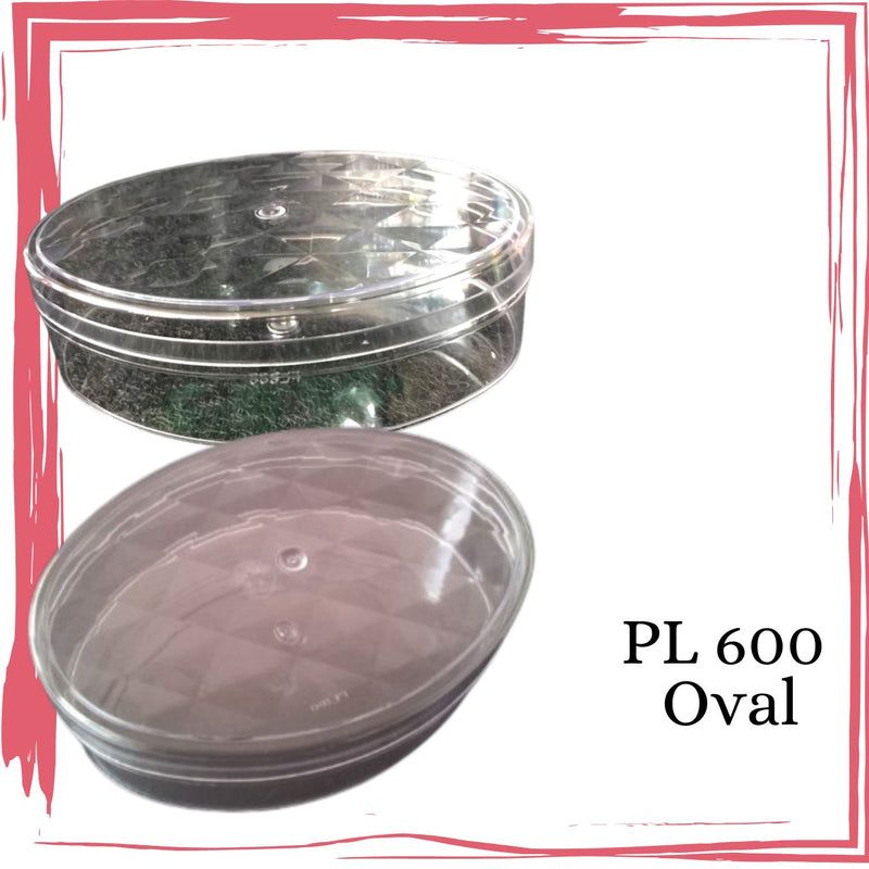 Oval Cookies Container PL600 CTN/36PCS