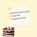 Set Raya Red Velvet Chocolate Chip Cake Premix