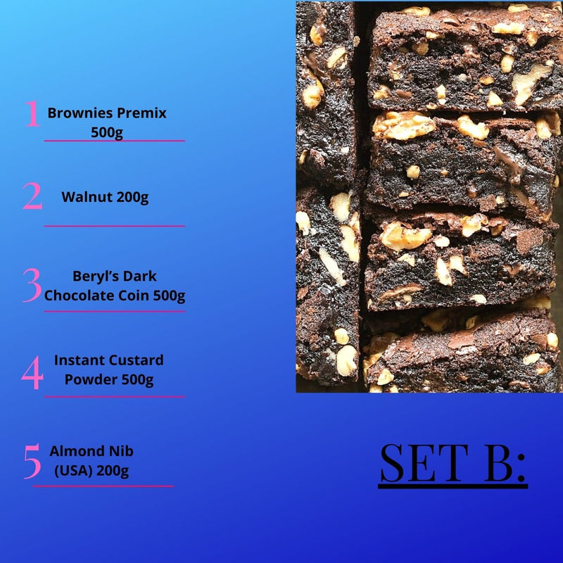 Set Raya Brownies Beryl’s Dark Chocolate Premix