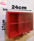 Cookies box  6 Cavity |Mooncake box |Kotak Mooncake |Kotak Biskut |Gift Box Red Colour by Azim Bakery