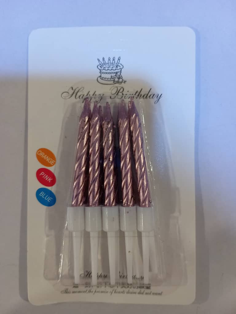 Spiral Cake Candle 10pcs (No Candle Holder)