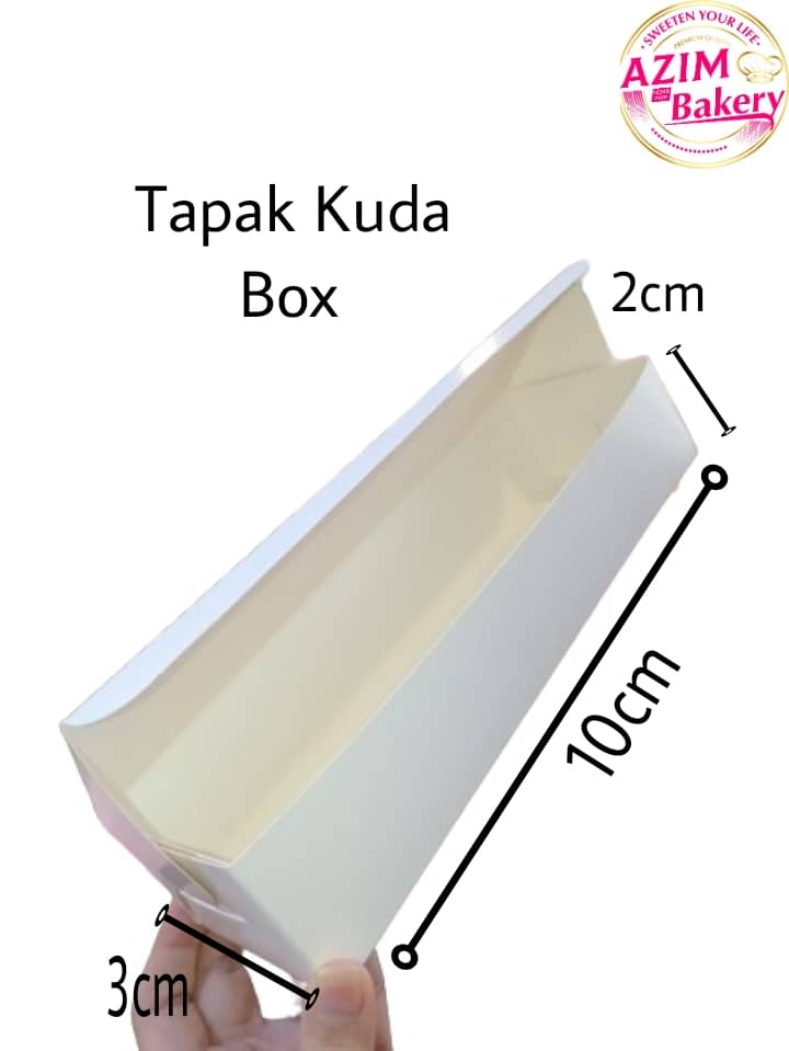 Tapak Kuda Box Window (White) 10x3x2 (5pcs)  by Azim Bakery