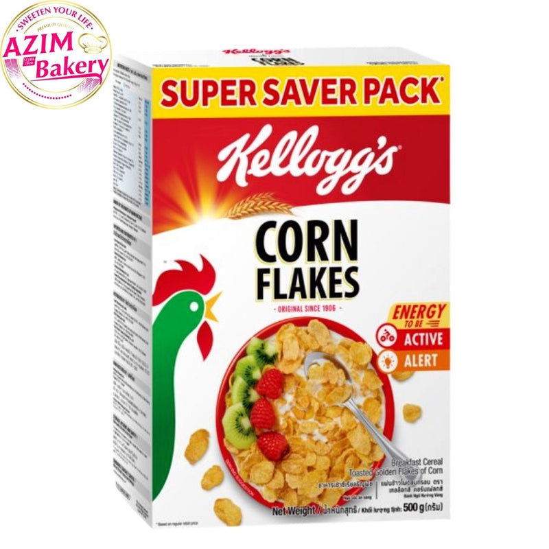 Kellogg'S Corn Flakes Cereal 275G, 500G | Cornflakes (Halal) by Azim Bakery