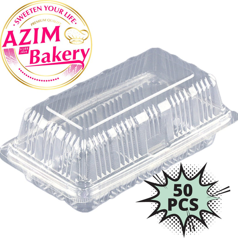 CAKE BOX CS-10L | 25PCS | 50PCS | 100PCS BEKAS KEK | PLASTIC CAKE BOX by AZIM BAKERY
