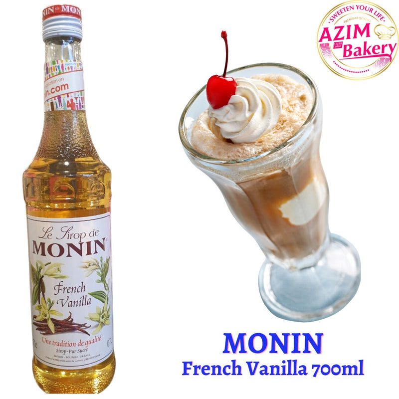 MONIN PREMIUM SYRUP CARAMEL | FRENCH VANILLA | ROASTED HAZELNUT | CHEESECAKE 700ML (HALAL) by AZIM BAKERY