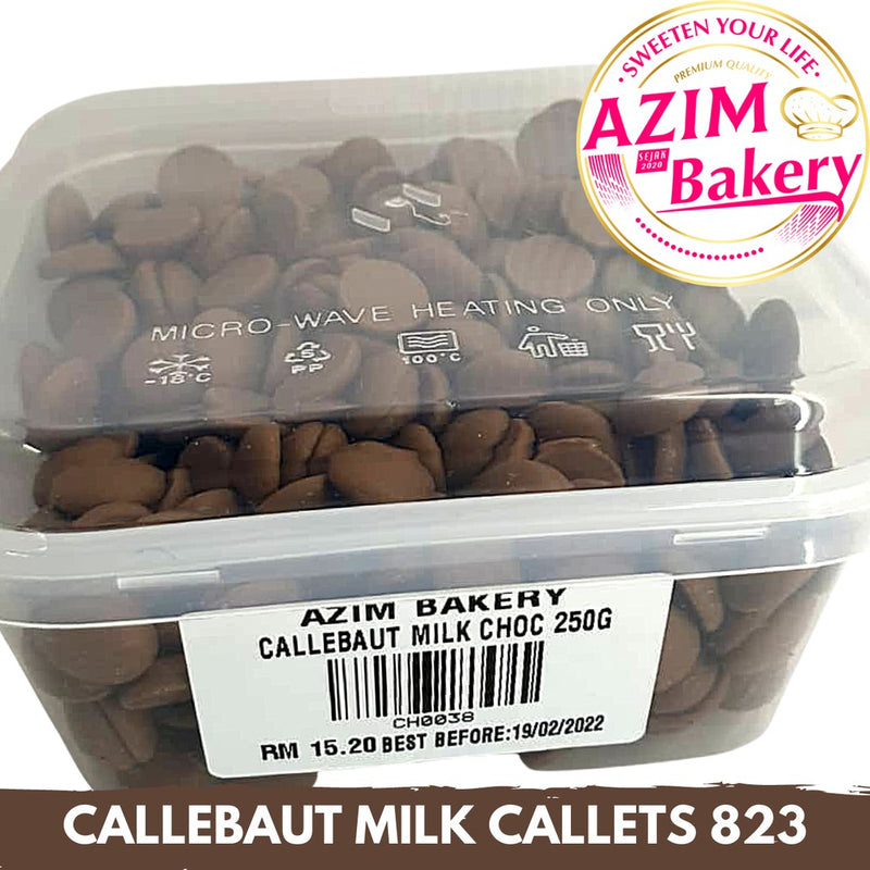 Callebaut Milk Callets 823 1kg | 500g | 250g (Halal) by Azim Bakery