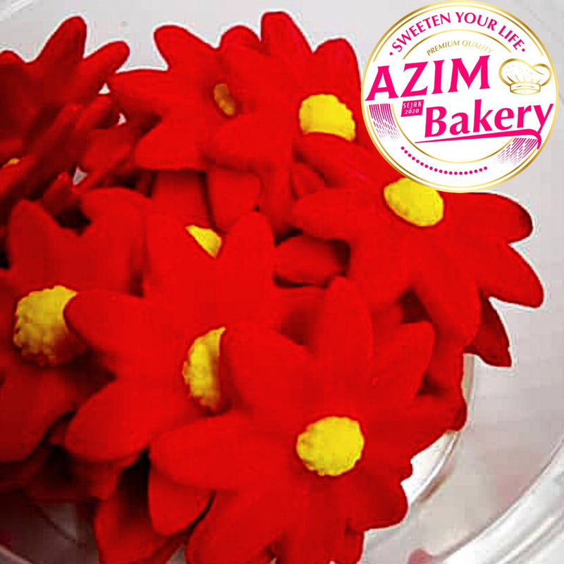 Gum Paste Daisy Flower| Sugar Paste Flower | Icing Flower | Cake Decoration | Decoration Flower | Sugar Paste (Halal)