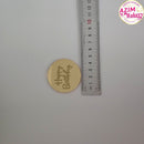 Cake Topper Happy Birthday Dics Mirror (1Pc) Happy Birthday Cake Topper Gold Kek Topper Gold by Azim Bakery