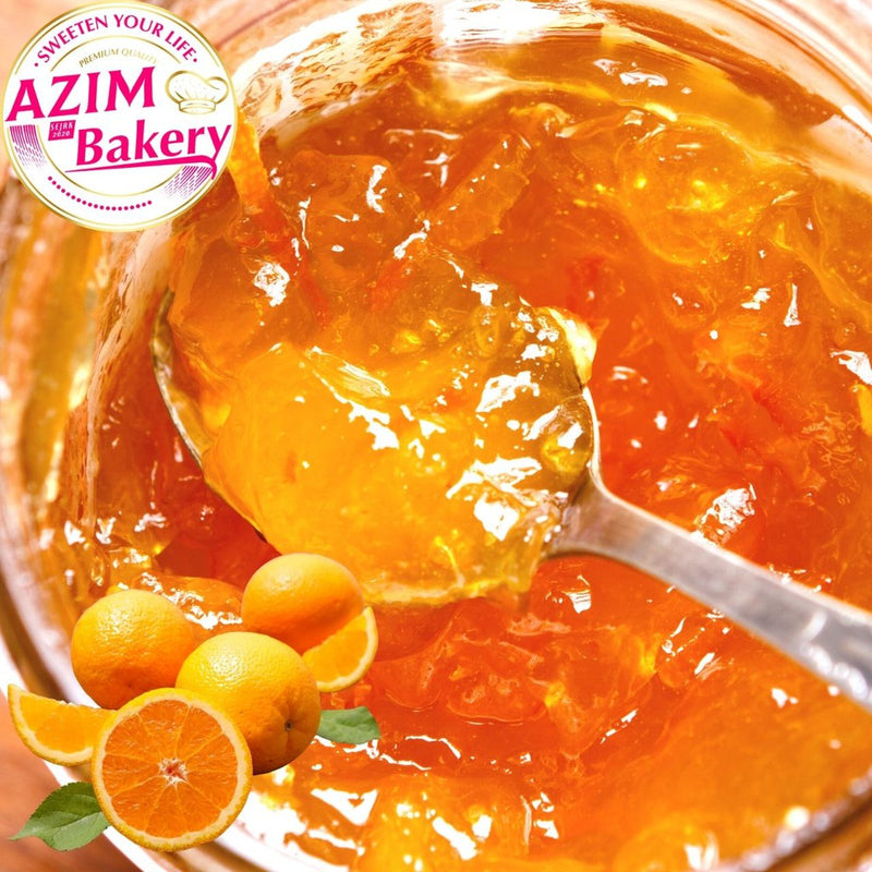 Inti Oren | Orange Filling | Orange Topping | Jem Oren | Orange Jam 250g | 500g (Halal) by Azim Bakery