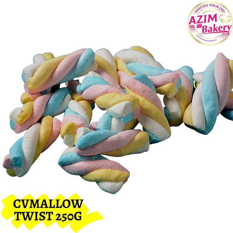 Marshmallow Cv Mallow 250G/1KG White Vanilla Marshmallow Twist Marshmallow Assorted Marshmallow Strawberry Marshmallow