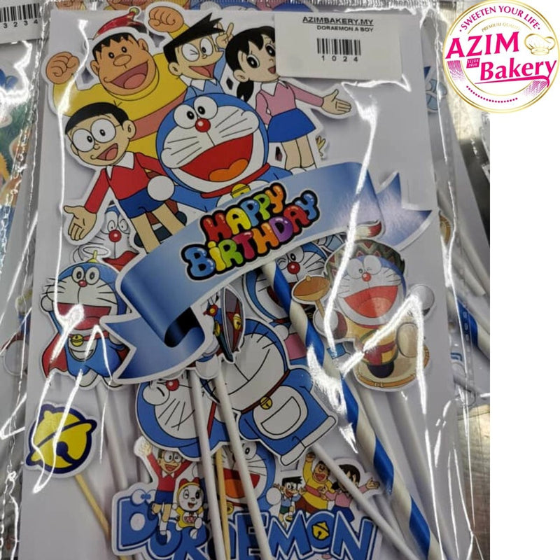 Cake Topper Frozen Boboiboy Happy Mother’S Day Doraemon Baby Shark Beyblade Tayo Upin Ipin Didi Katuri Lego Sonix Roblox