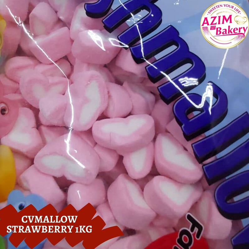 Marshmallow Cv Mallow 250G/1KG White Vanilla Marshmallow Twist Marshmallow Assorted Marshmallow Strawberry Marshmallow