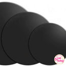 Black Cake Board Round (3Pcs) 7" | Papan Kek Bulat Hitam | Pelapik Kek Bulat Hitam by Azim Bakery