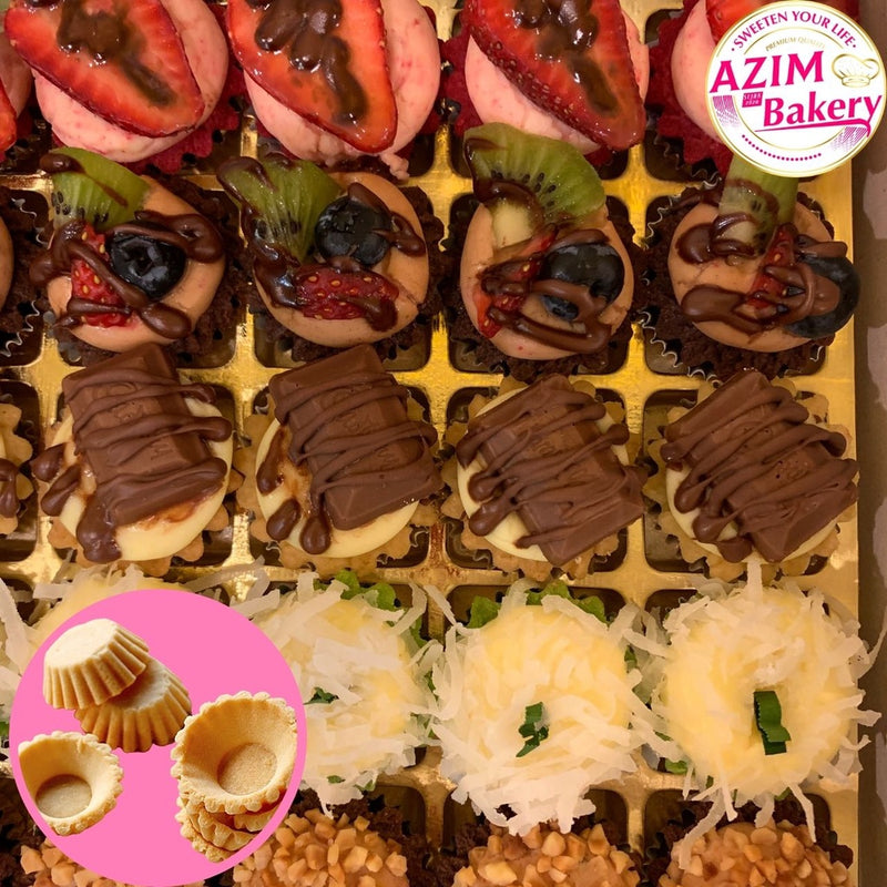 Tart Shell 4cm | Tart Crust | Kulit Tart | 50pcs (Halal) by Azim Bakery