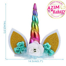 Unicorn Horn Cake Topper | Unicorn Party | Birthday Topper Unicorn Horn | Hiasan Kek | Cake Decoration by Azim Bakery