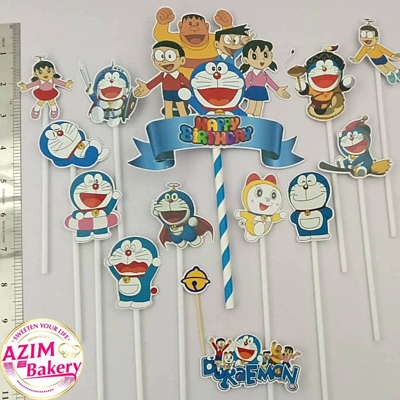 Cake Topper Frozen Boboiboy Happy Mother’S Day Doraemon Baby Shark Beyblade Tayo Upin Ipin Didi Katuri Lego Sonix Roblox