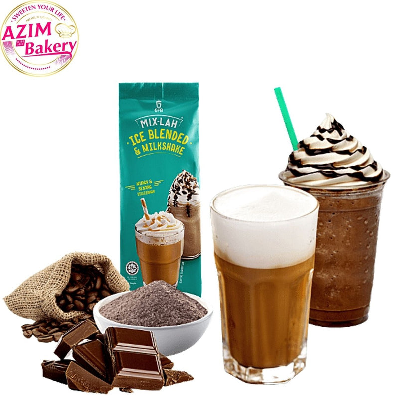 Ice Blended Gfb Mix-Lah Vanilla, Belgian Chocolate, Cappuccino, Latte, Green Tea Latt, Teh Ais, Durian, Mocha, Macchiato