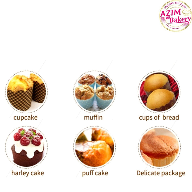 Cupcake Paper Cup (50pcs) Baking Cup | Kek Cawan Kertas | Paper Cup Cake | Cawan Kertas Muffin by Azim Bakery